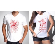 2 in 1 zestaw koszulek dla zakochanych "Zabójcza Para"