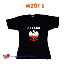 Koszulka kibica - POLSKA i ORZEŁ - wersja 2 - prezent dla chłopaka