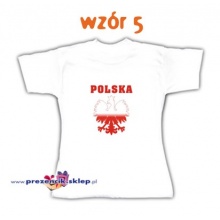 Koszulka kibica - POLSKA i ORZEŁ - wersja 2 - prezent dla chłopaka