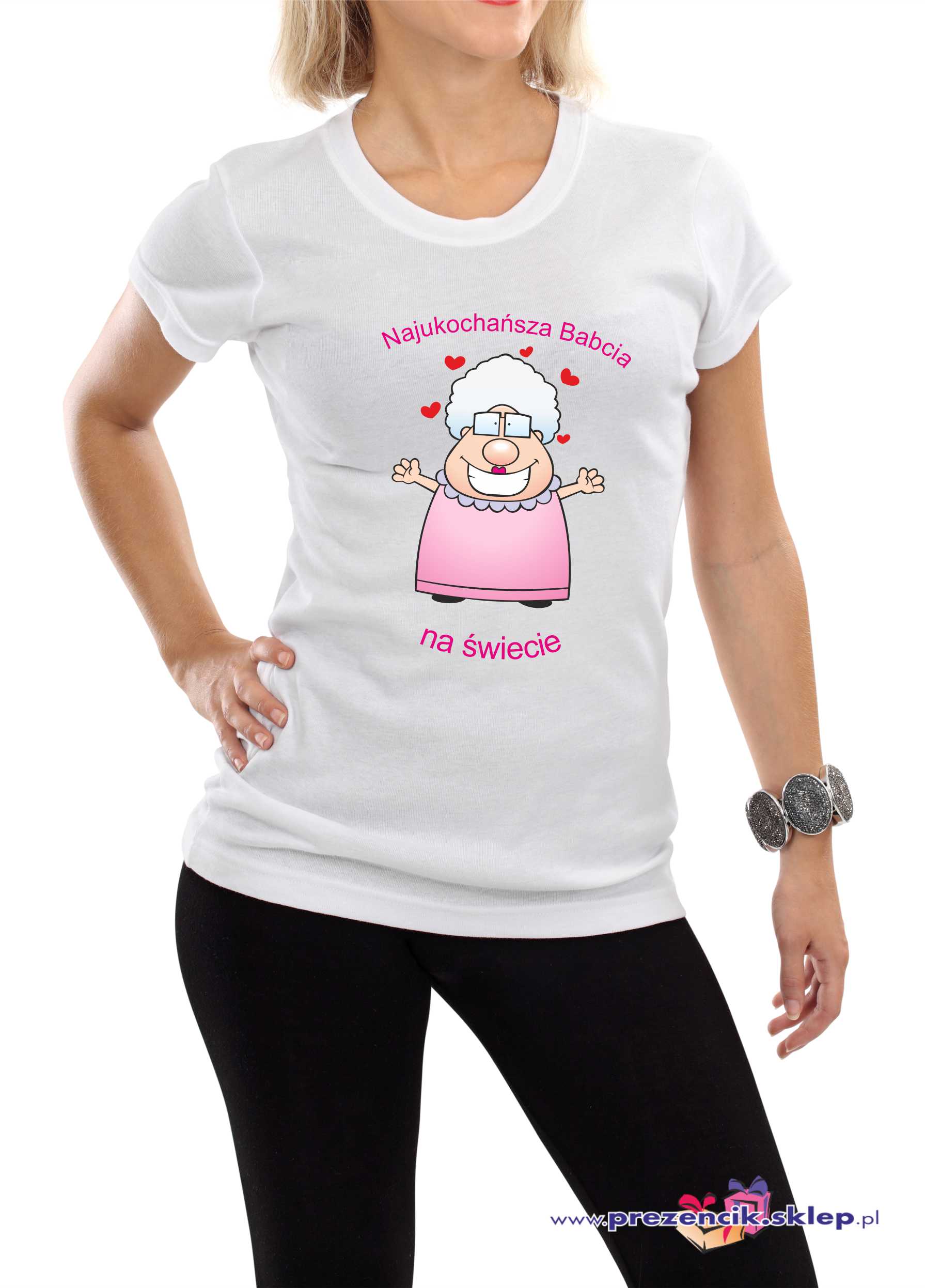 Koszulka  Najukochańsza Babcia na świecie - super prezent dla babci