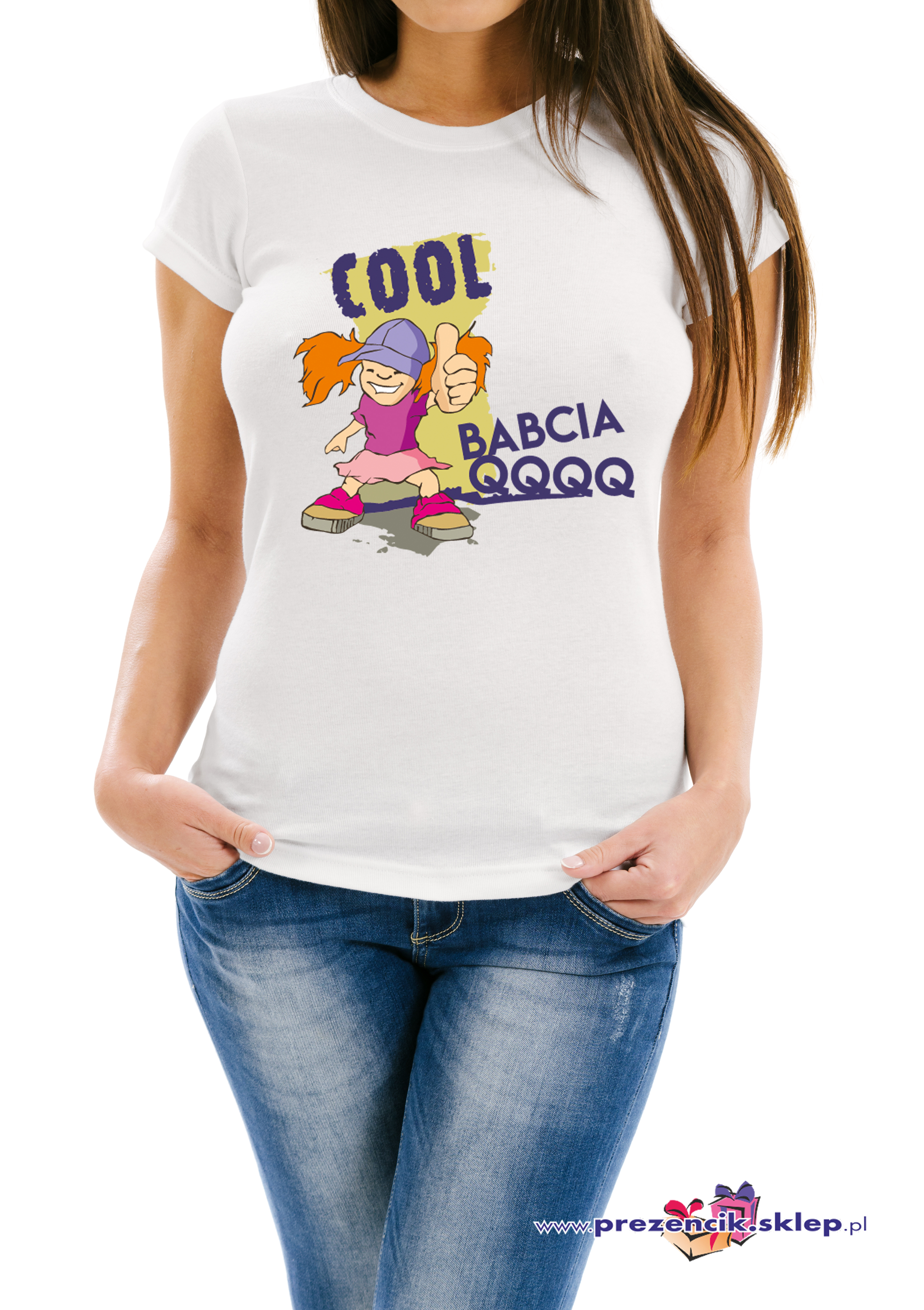 Koszulka - pełnokolorowa cool babcia 2